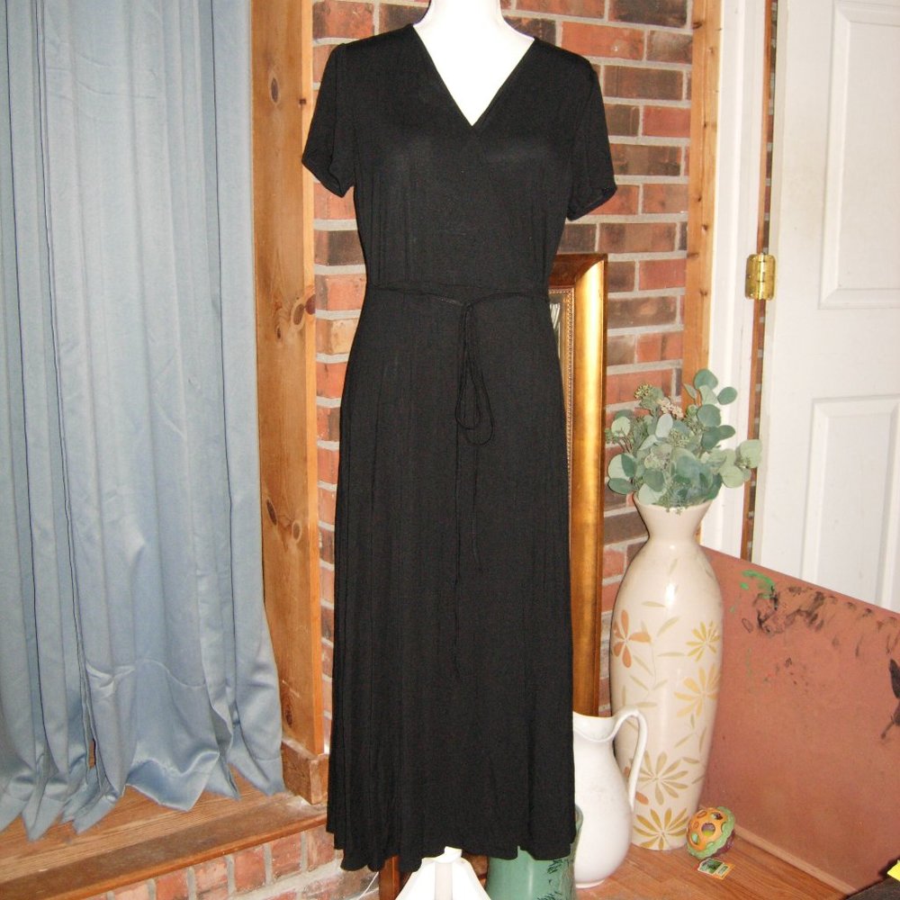 Banana Republic Black Wrap Dress M